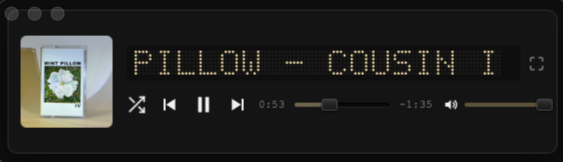 The microplayer, a single narrow strip
