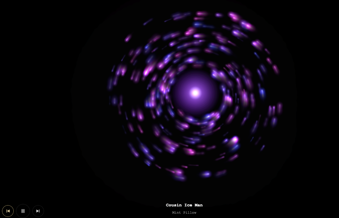 The visualizer running full window